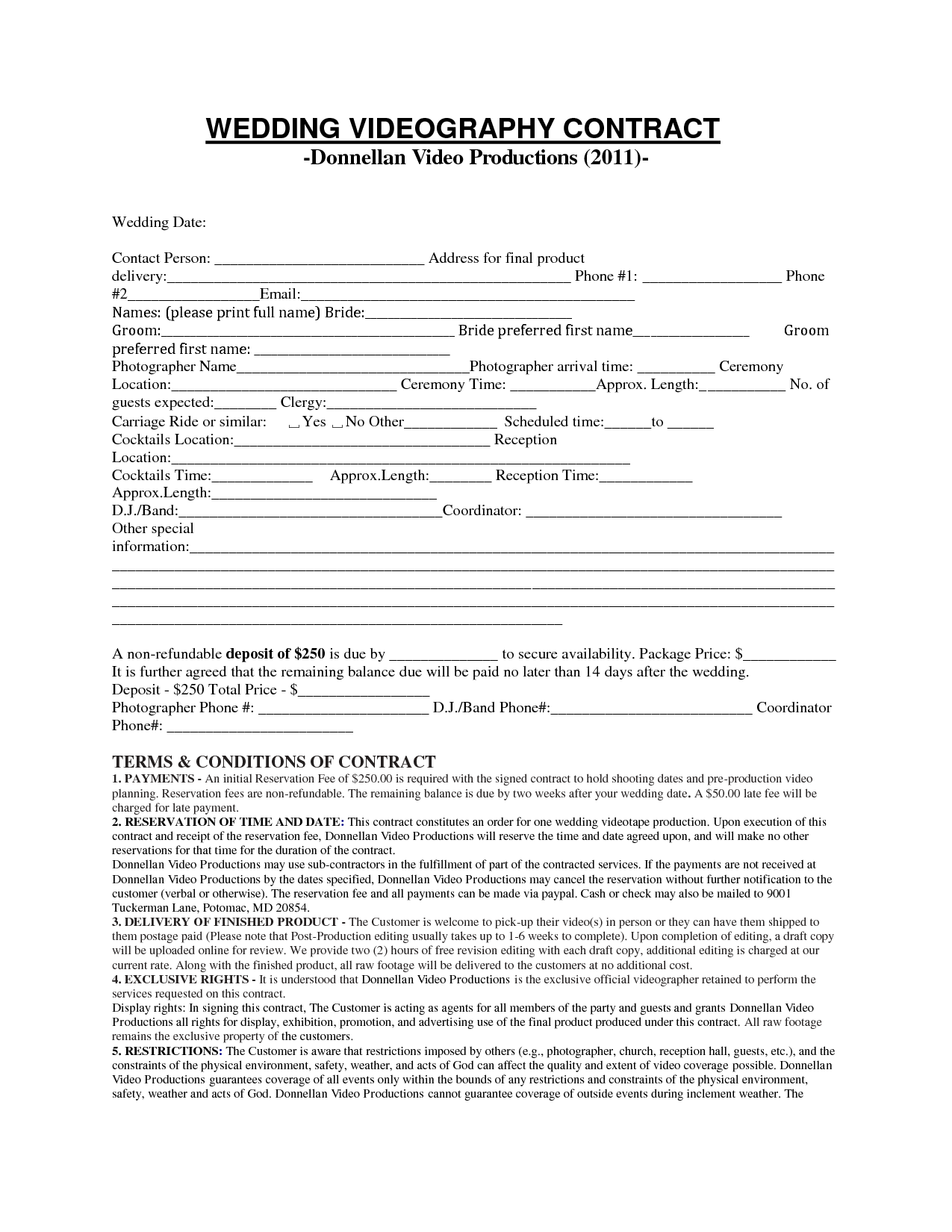 videographer-contract-free-printable-documents