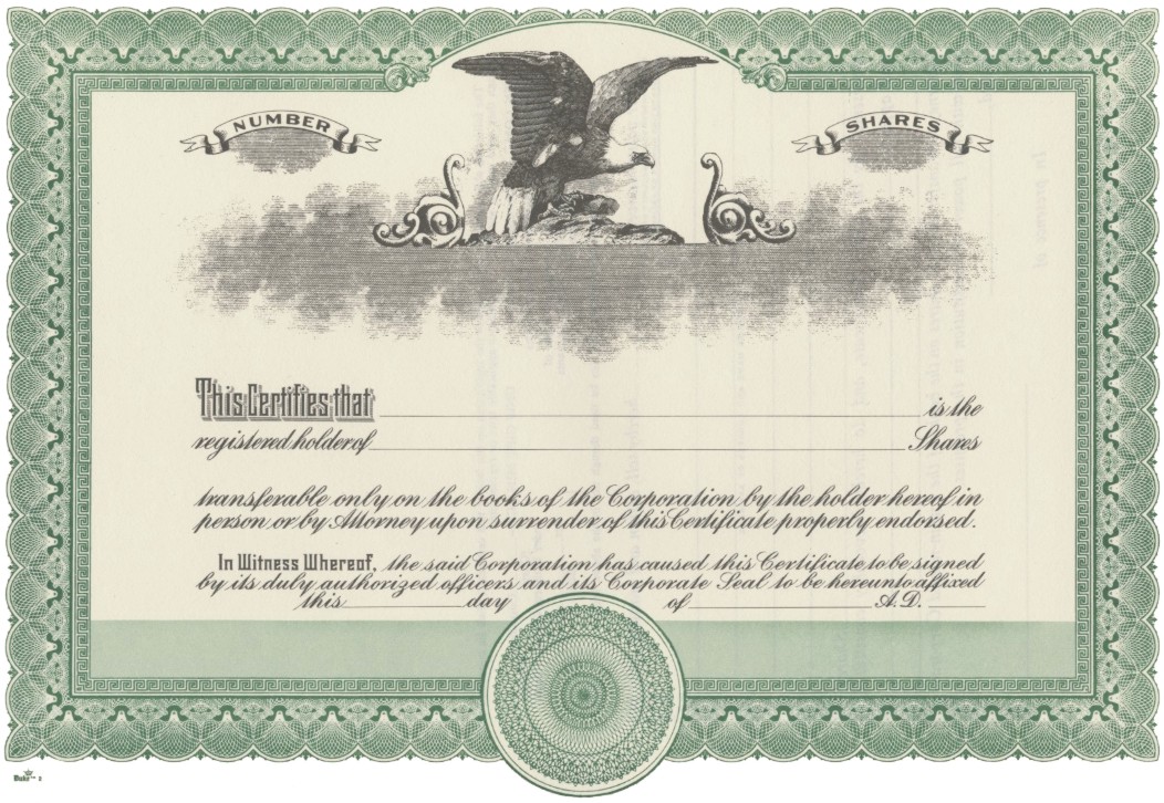 Blank Stock Certificates - Free Printable Documents