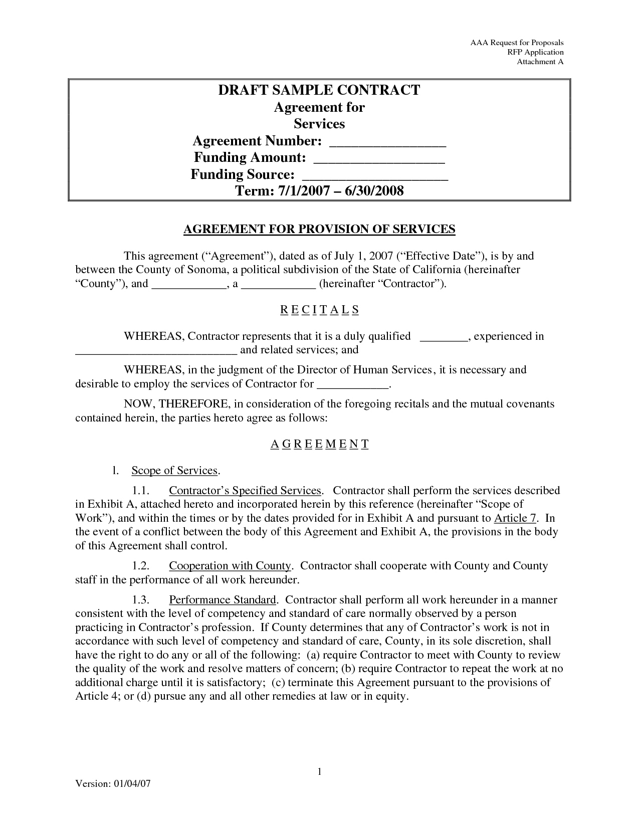 Contract Sample Free Printable Documents Vrogue