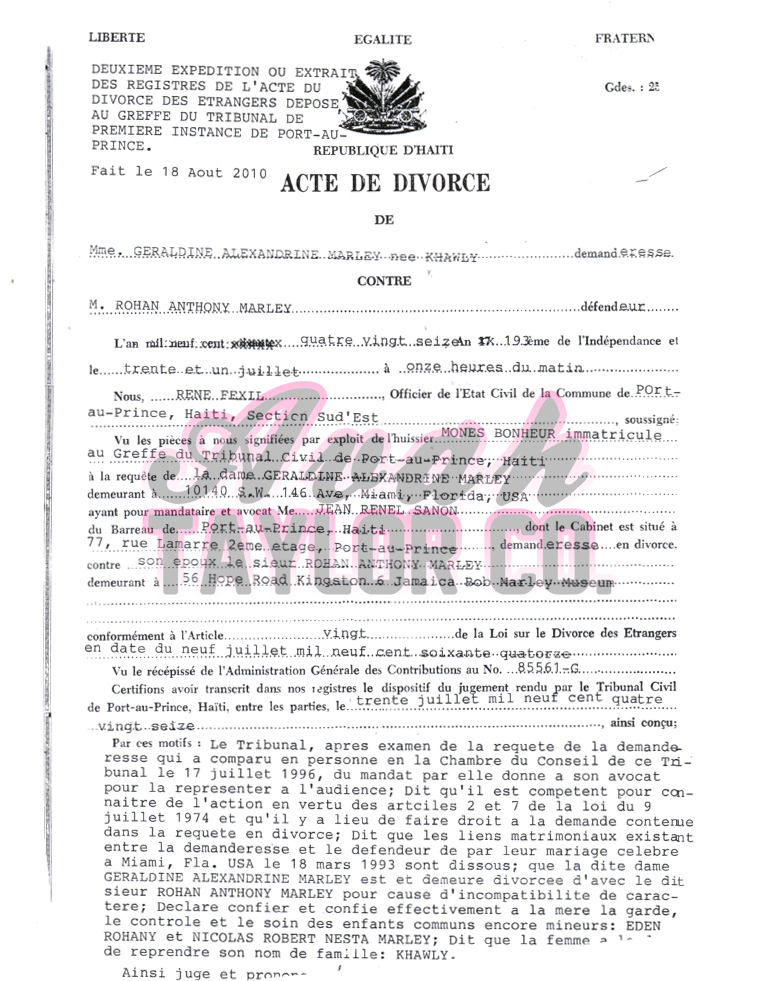 Divorce Document Free Printable Documents