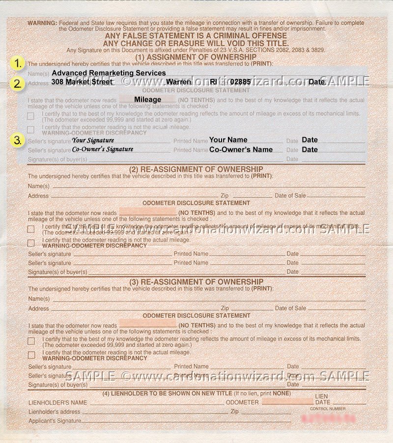 Ga Car Title Transfer - Free Printable Documents
