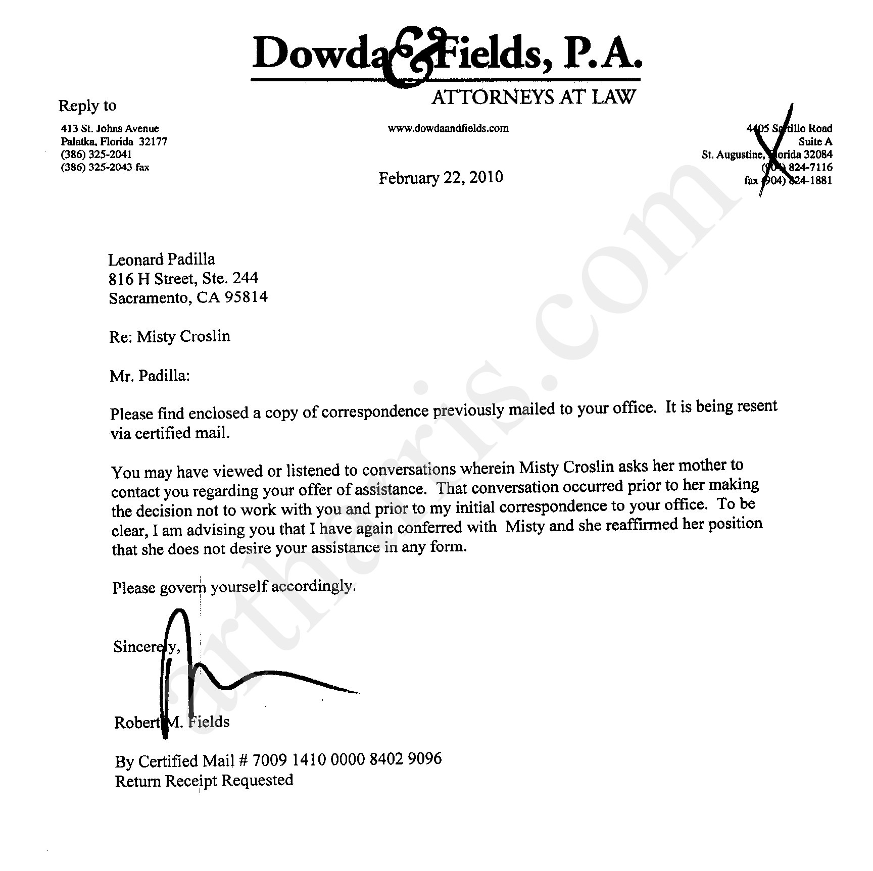 Lawyer Letter Free Printable Documents
