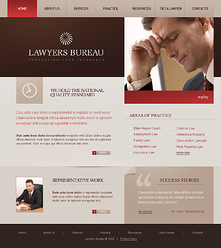 free legal website templates