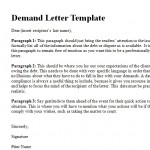 Letter Of Demand Sample 