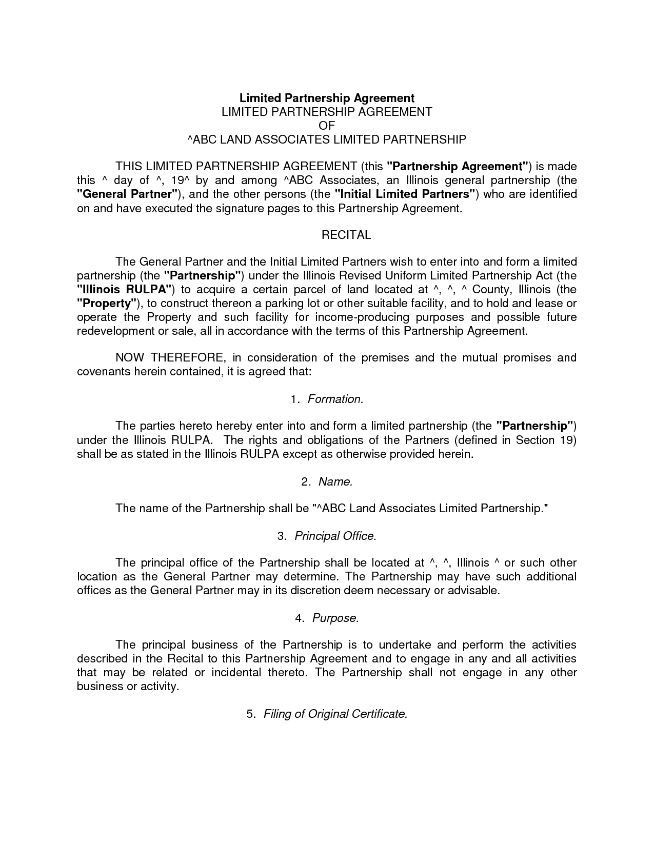 Partnership Dissolution Agreement Form Free Printable Documents