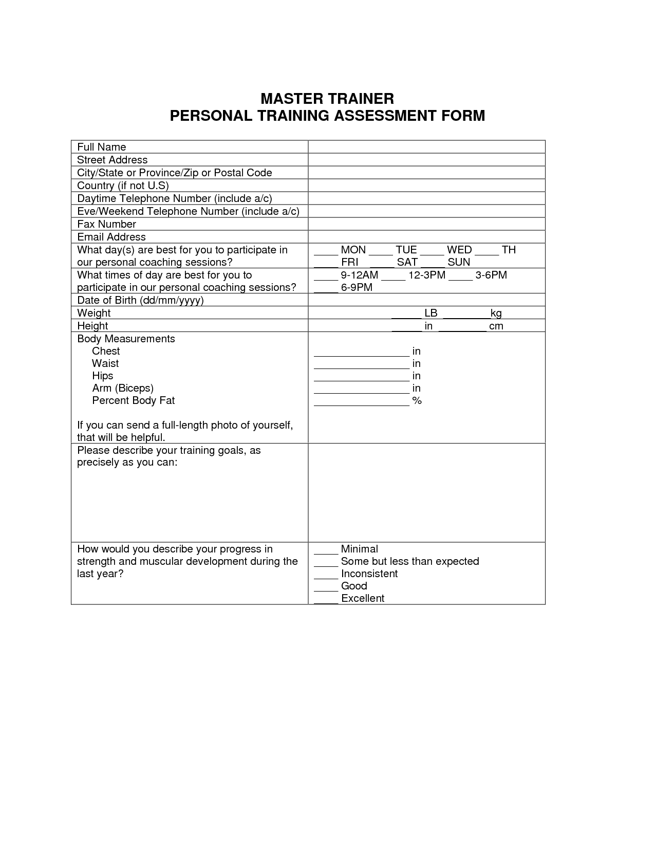 personal-trainer-forms-free-printable-documents