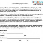 Photographer Release Form
