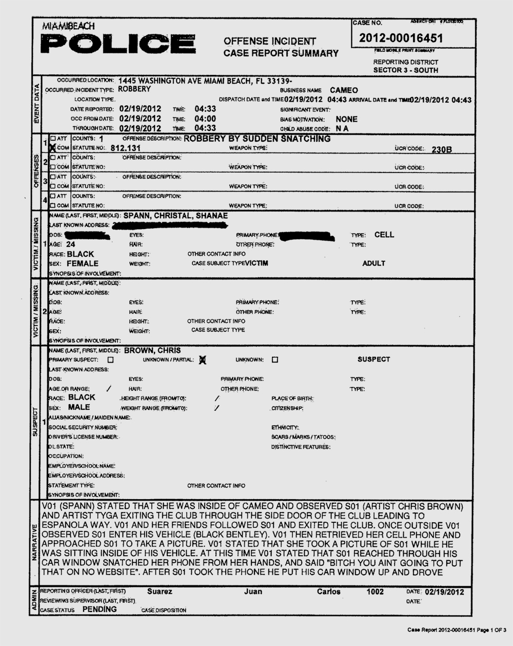 Police Report Template Free Printable Documents