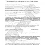 Samples Of Release And Waiver Forms