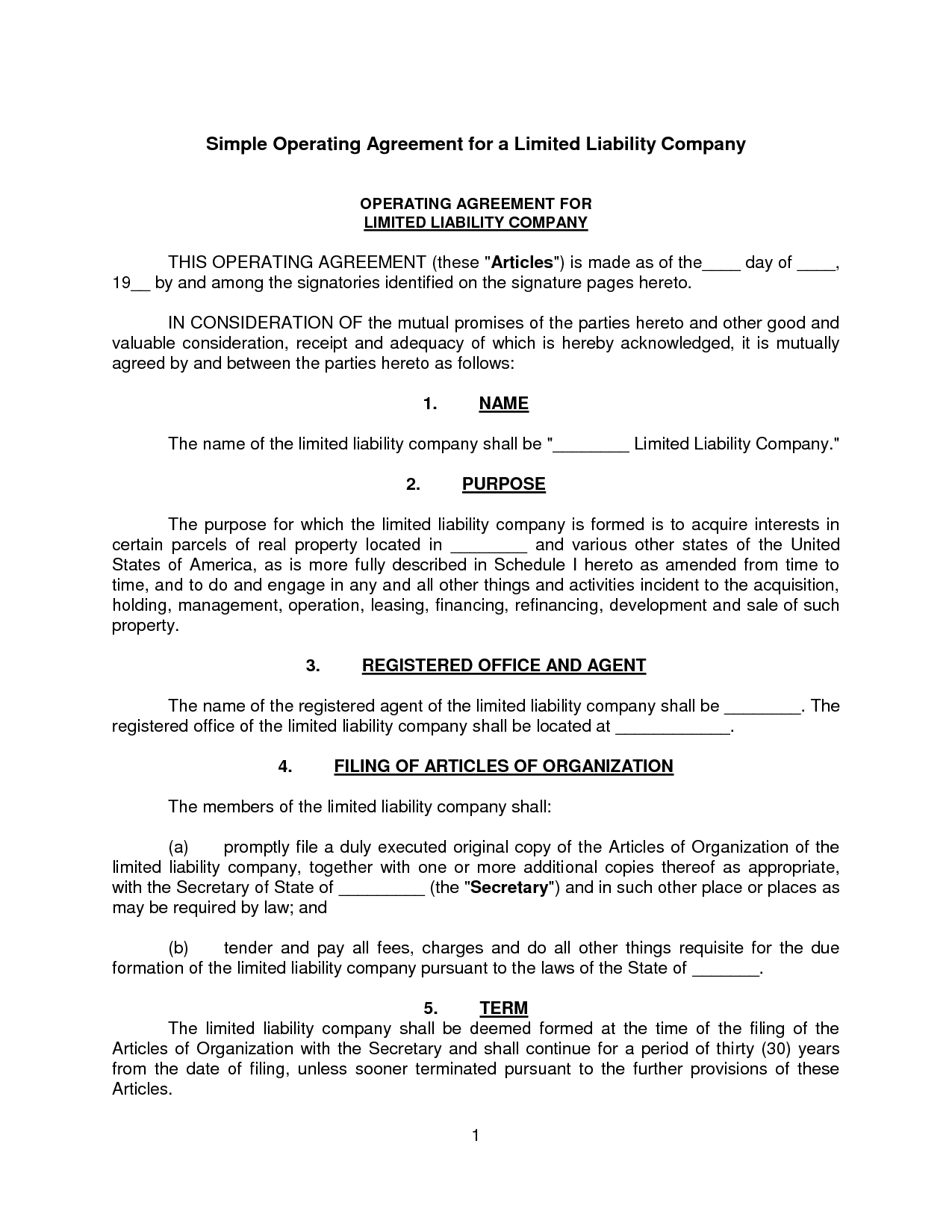 simple-llc-operating-agreement-template-free-printable-documents