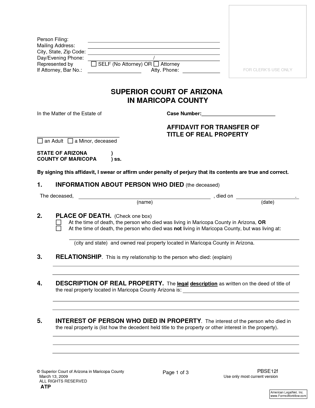 Title Property - Free Printable Documents