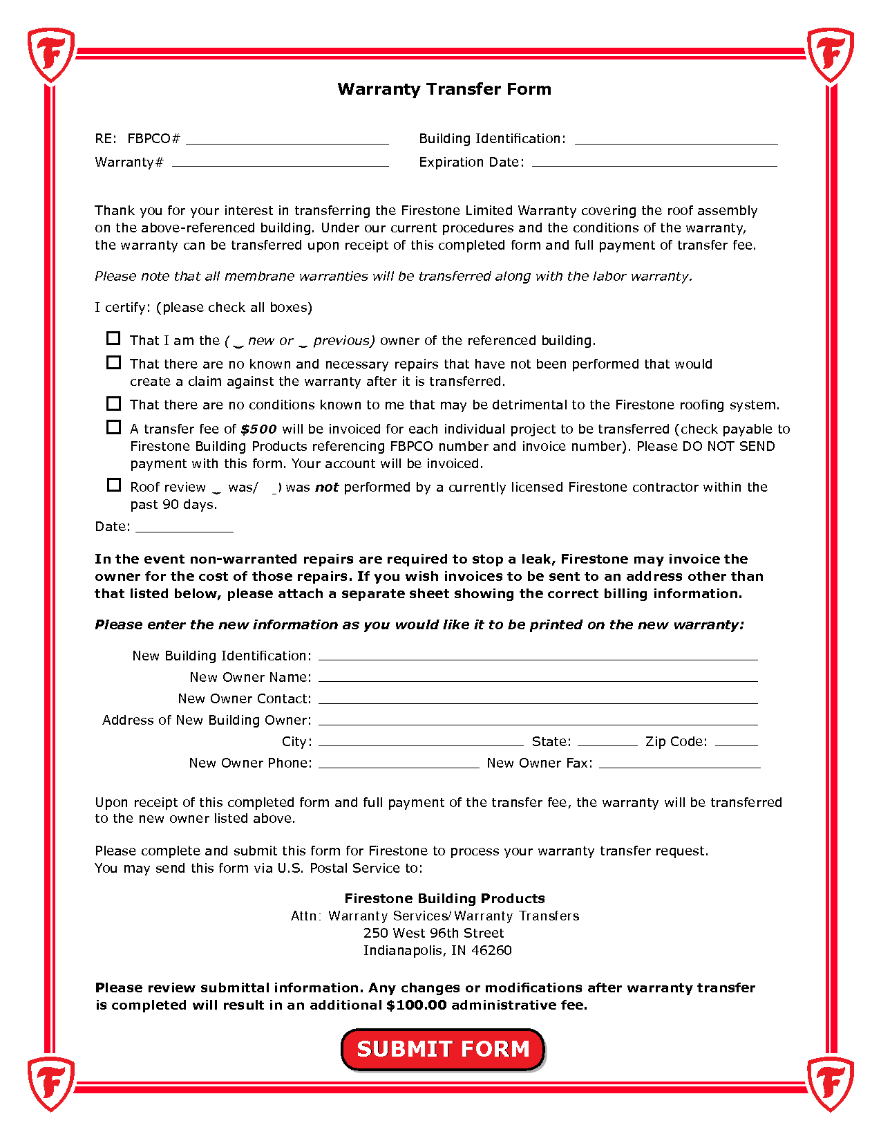 Warranty Template Free Printable Documents