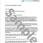 Non Renewal Of Lease Letter