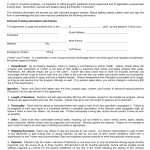 Personal Trainer Contract Agreement