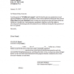Power Of Attorney Letter For Child