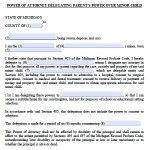 Power Of Attorney Letter For Child