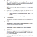 Contract Of Employment Template