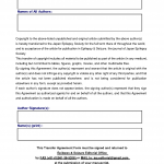 Copyright Transfer Agreement Template