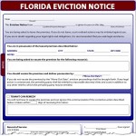 Eviction Notice Florida Template