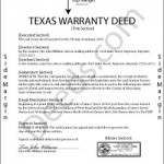 General Warranty Deed Sample