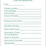 Lawn Care Service Contract