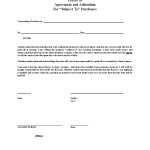 Letter Of Agreement Form