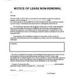 Non Renewal Of Lease