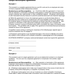 Sample Non Compete Agreement Template