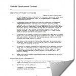 Website Development Contract Template 