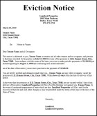 30 Day Eviction Notice Letter