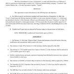 Amendment To Lease Agreement