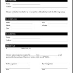 As Is Bill Of Sale Form
