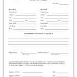 Bill Of Sales Template