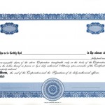 Blank Stock Certificate