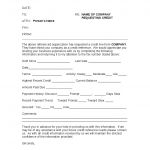 Business Credit Reference Form
