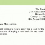 Business Loan Request Letter