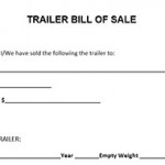 Camper Bill Of Sale