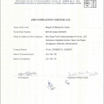 Certificate Of Work Completion