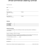 Cleaning Contract Sample