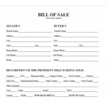How To Write A Bill Of Sale