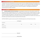 Confidentiality Agreement Forms