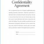 Confidentiality Agreement Sample