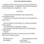 Construction Management Contract Form