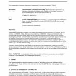 Contractor Contract Template