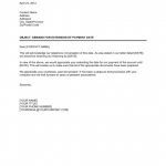 Demand For Payment Letter Template