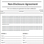 Disclosure Form Template