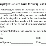 Drug Test Consent Form