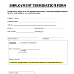 Employee Termination Form
