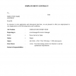 Employment Contract Document