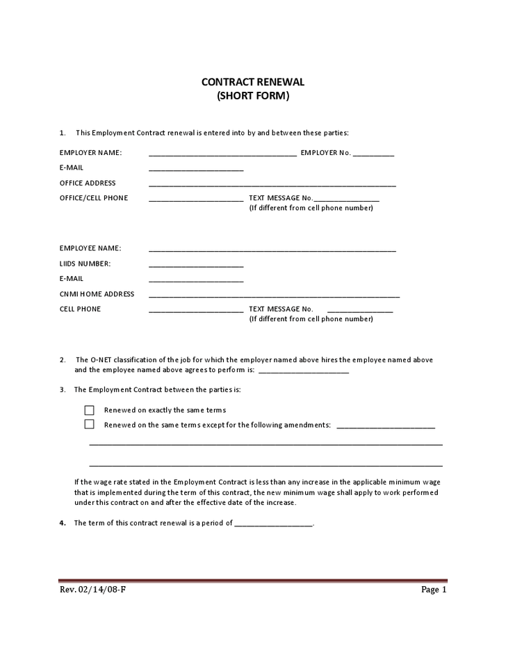 Free Printable Employment Contract Sample Form Generic - Vrogue